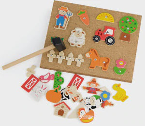 Wooden Tap Tap Farm Set