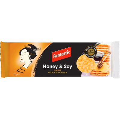 Fantastic Honey Soy Rice Crackers 100g