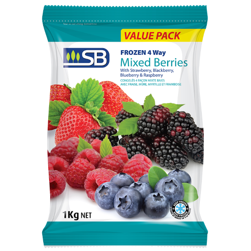 SB Frozen 4 Way Mixed Berries 1kg