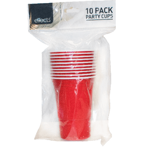 Effects Red Disposable Cup 10pk