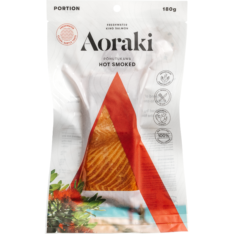 Aoraki Pohutukawa Hot Smoked Salmon 180g