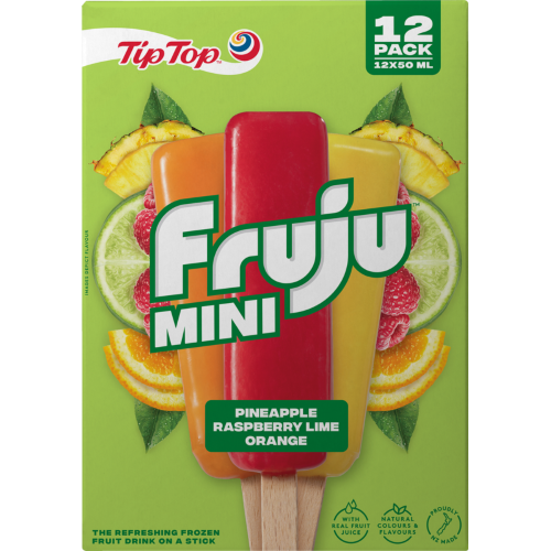 Fruju Mixed Mini Ice Blocks 12pk 600ml