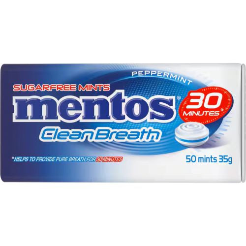 Mentos Clean Breath Peppermint 35g