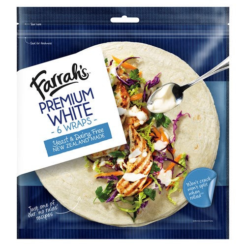 Farrah's Wraps Premium White 6pk