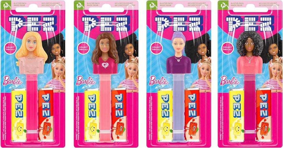 PEZ Barbie Dispenser & Refills 17g