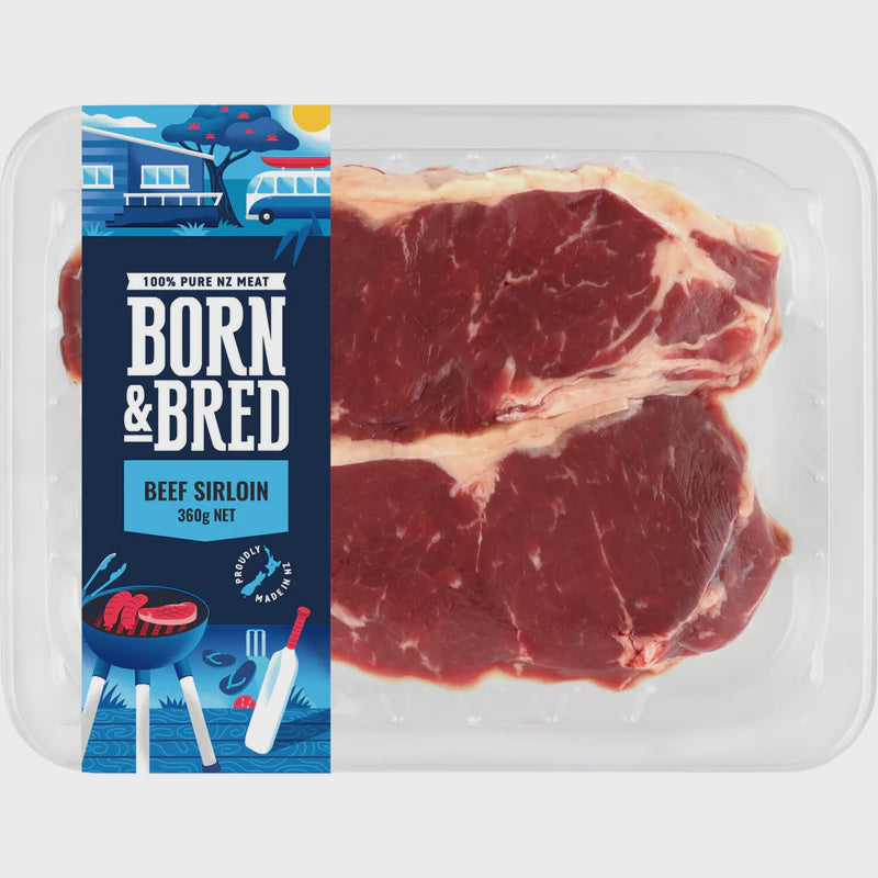 Born & Bred Beef Sirloin 360gm