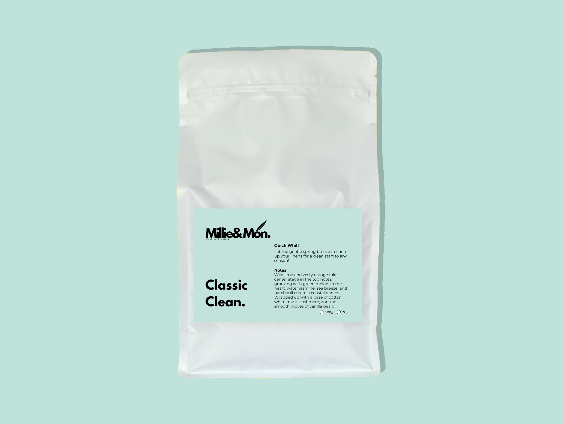 Classic Clean Washing Crystals 500g Millie&Mon