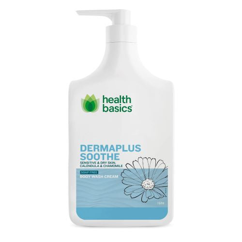 Health Basics Derma Plus Soothe Sensitive & Dry Skin Body Wash 1L