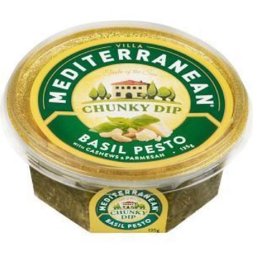 Mediterranean Chunky Dip Basil Pesto 135g