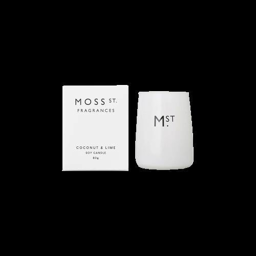 Moss St. Coconut & Lime - Mini Soy Candle 80g