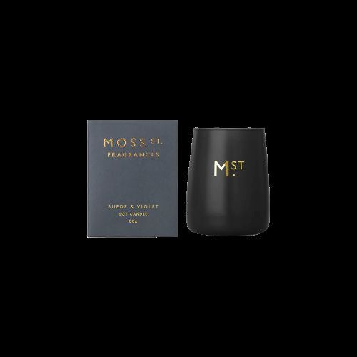 Moss St. Suede & Violet - Mini Soy Candle 80g