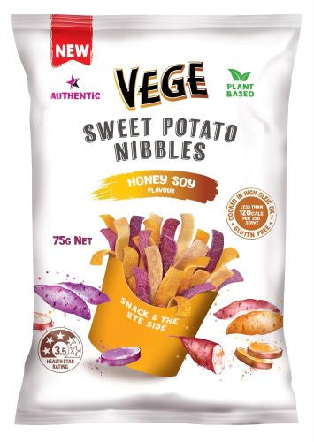 Vege Chips Sweet Potato Nibbles Honey Soy 75g