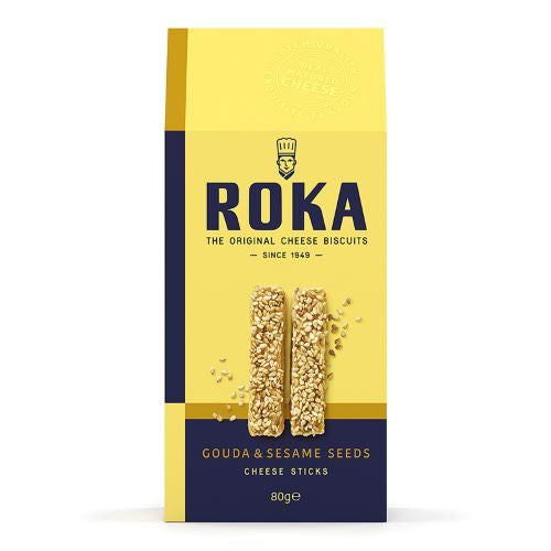 Roka Gouda & Sesame Seed Cheese Sticks 80g