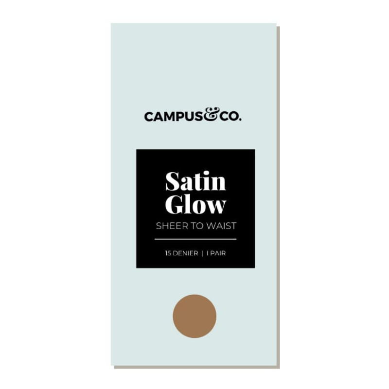 C&C Satin Sheer to Waist Natural Girls Small