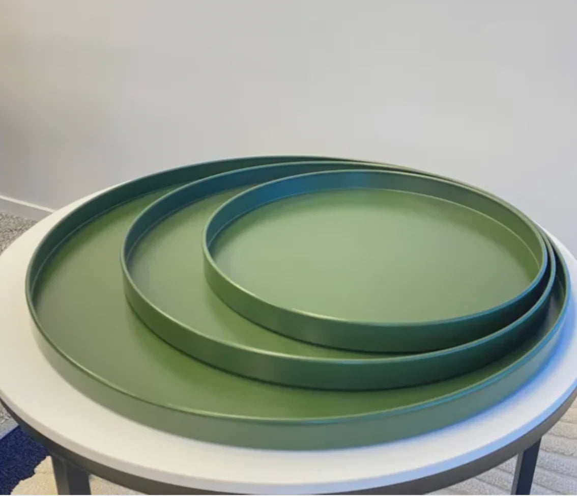 Bianca Metal Tray Hunter Green / Large