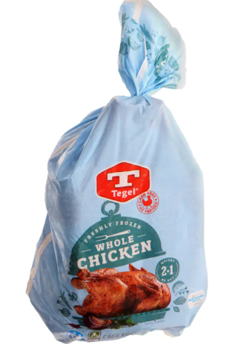 Tegel Frozen Whole Chicken Size22 2.1kg