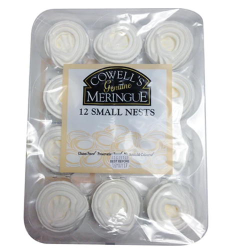 Cowells Small Meringue Nests 12pk