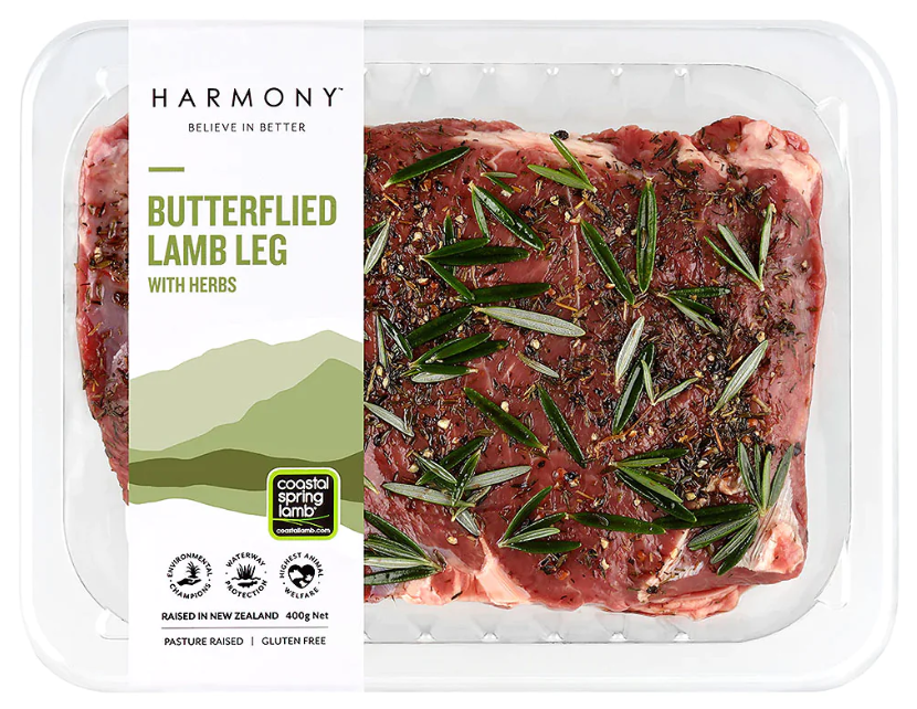 Harmony Lamb Butterfly Leg w/herbs 400g