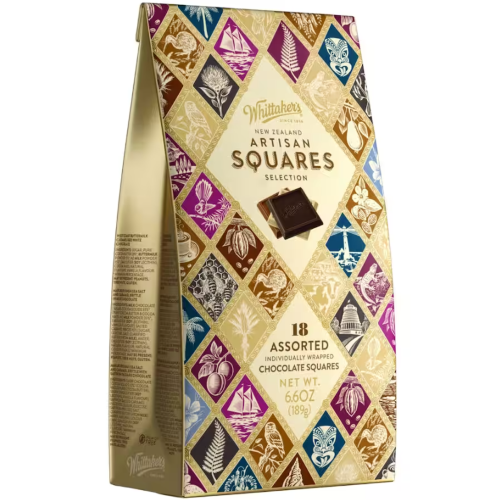 Whittakers Artisan Squares Selection 18 Assorted Chocolate Squares 189g