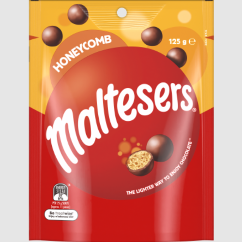 Maltesers Honeycomb Chocolate Pouch 125g