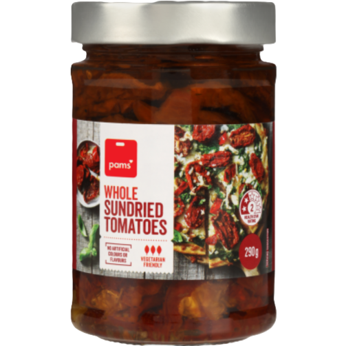 Pams Whole Sundried Tomatoes 290g