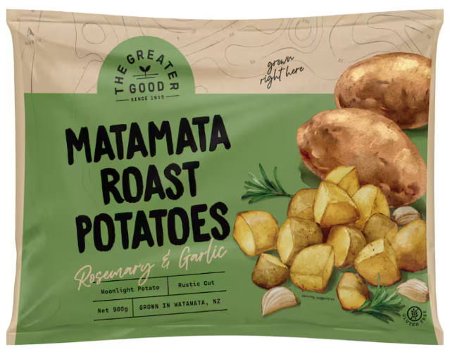 The Greater Good Matamata Roast Potatoes Rosemary & Garlic 900gm