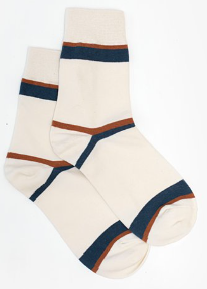 Antler Bone Stripe Sock