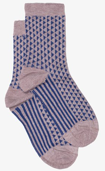 Antler Lilac Stripe Sock