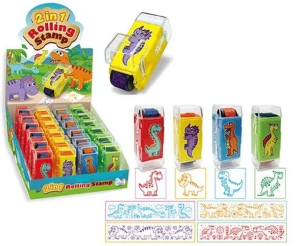 Dinosaur Rolling Stamps 2in1