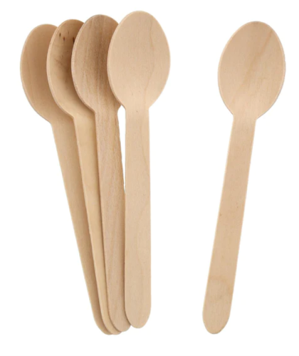 Green Choice Wooden Cutlery No Logo Teaspoon 100pk