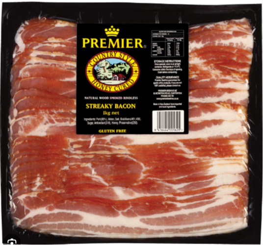 Premier Streaky Bacon 1kg