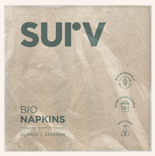 Surv Eco Napkin 2ply 80pk