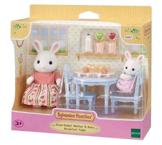 Sylvanian Families - Snow Rabbit Mother & Baby B'fast