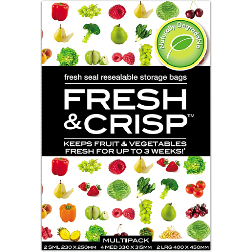 Fresh & Crisp Vegetable Storage Bags Multi Pack 8/pack