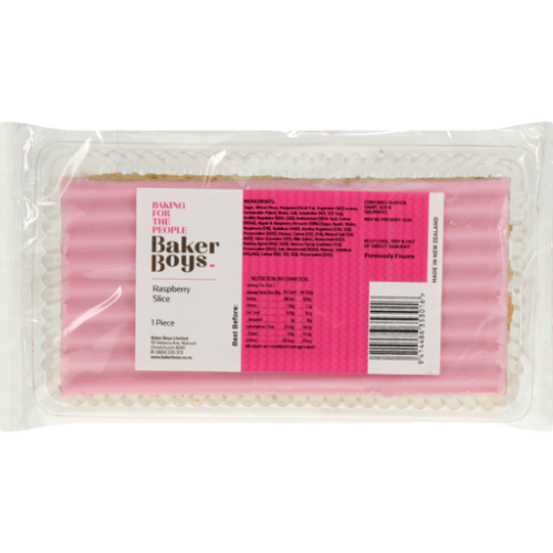 Baker Boys Raspberry Slice 350g