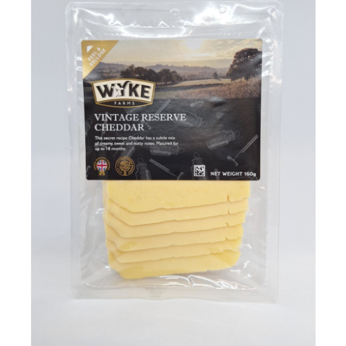 Wyke Farms Vintage Reserve Cheddar Cheese Slices 160g