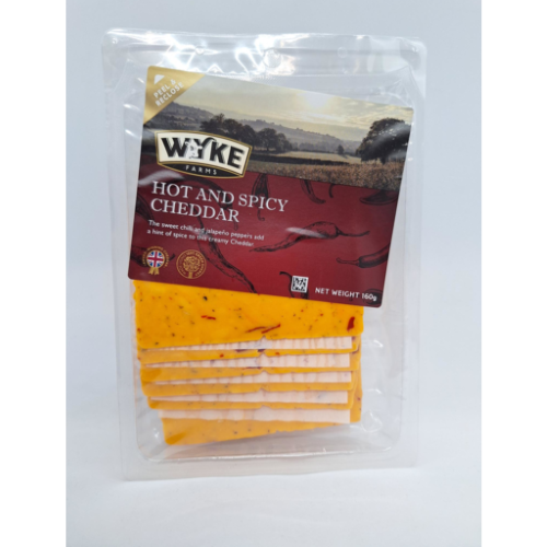 Wyke Farms Hot & Spicy Cheddar Cheese Slices 160g