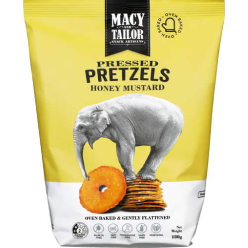 Macy & Tailor Honey Mustard Pretzels 180g