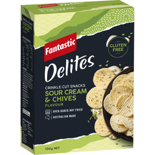 Fantastic Delites Sour Cream & Chives 100g