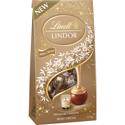 Lindt Lindor Irish Cream Chocolates Pouch 123g