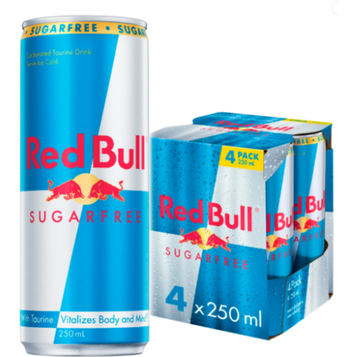 Red Bull Sugar Free Energy Drink 4pk