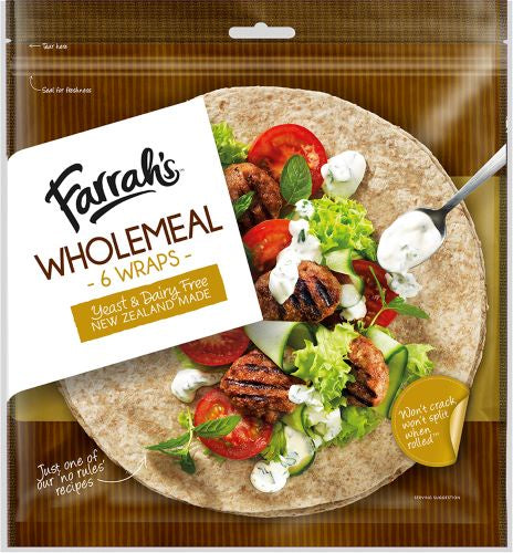 Farrah's Wraps Wholemeal 6pk