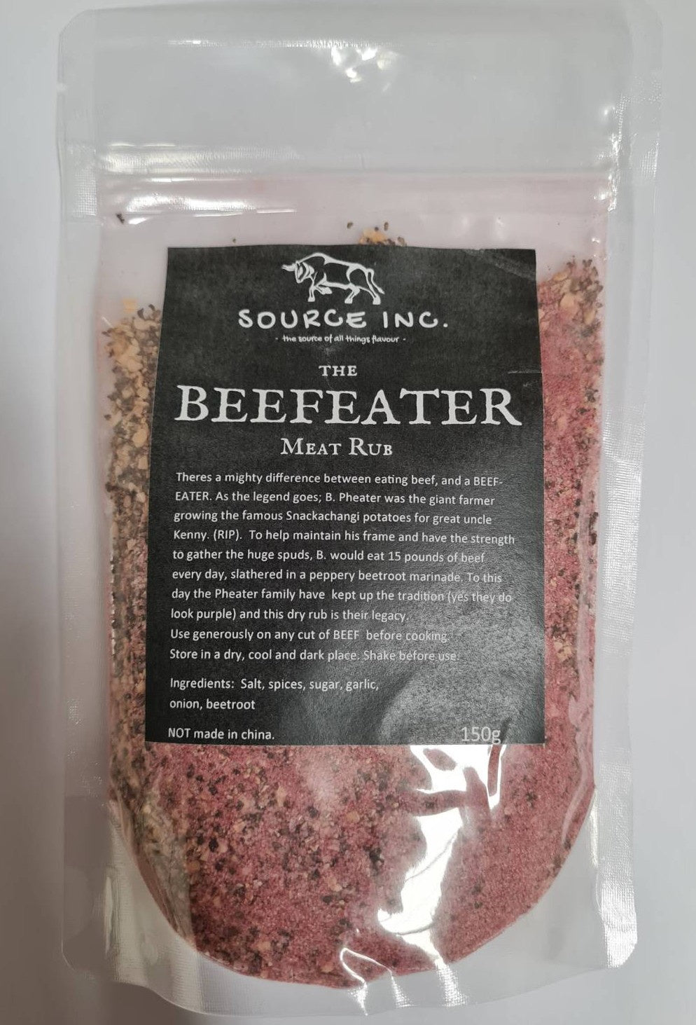 Source Inc. Beefeater Meat Rub 150g