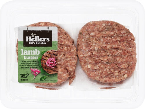 Hellers Lamb Burgers 4pk