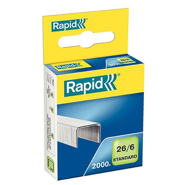 Rapid 26/6 Staples 2000pc