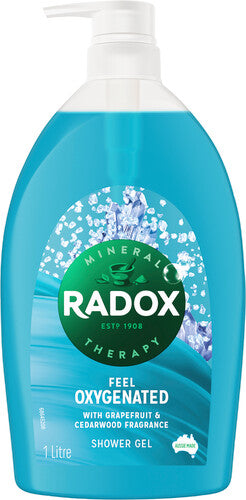Radox Shower Gel Feel Oxygenated pump 1l