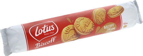 Lotus Biscoff Cream Sandwich Biscuits 150g