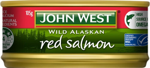 John West Wild Alaskan Red Salmon 105g