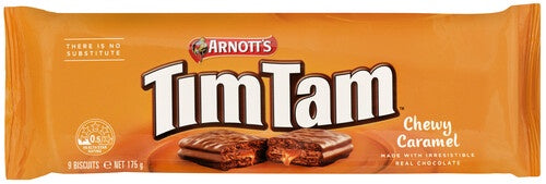 Arnotts Tim Tam Chewy Caramel Biscuits 200g