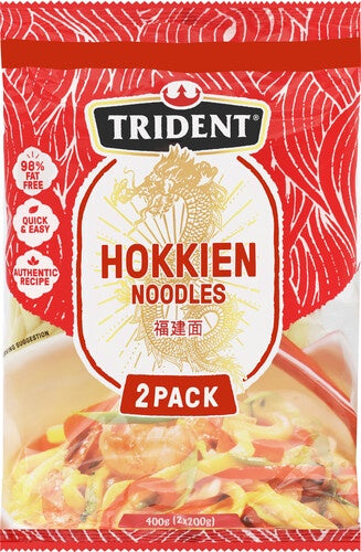 Trident Hokkien Noodles 2pk 400g